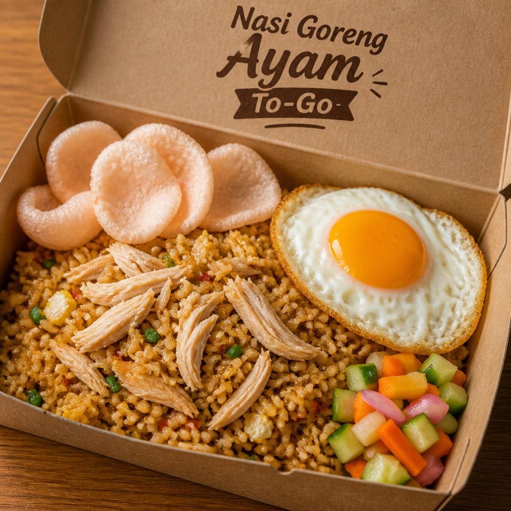 Nasi Goreng Ayam To-Go dari Sate Khas Senayan